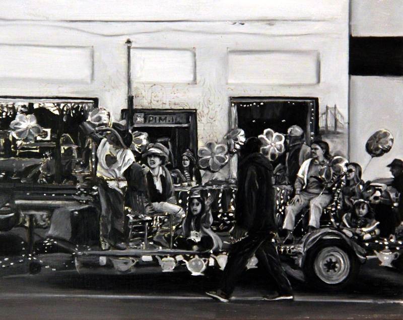 Janet Crittenden and Karen Copsey – Black&White 8×10 oil paintings